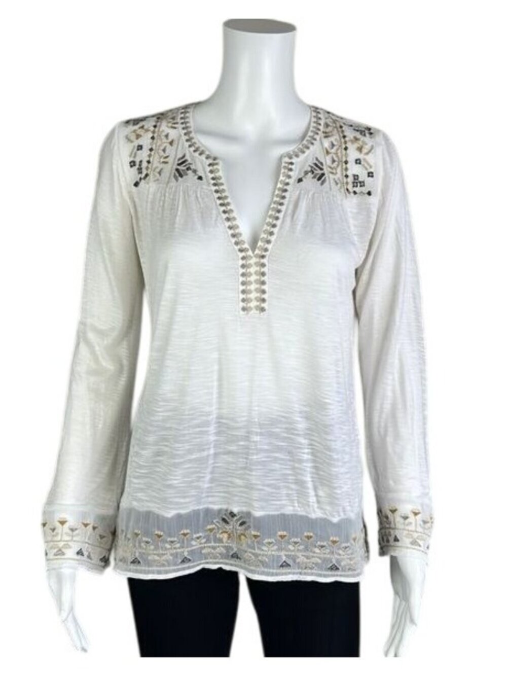LUCKY BRAND Embroidered Top - XS